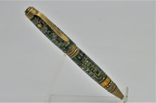 Load image into Gallery viewer, Green Computer Printed Circuit Board PCB Pen Antique Brass - Premium Components
