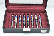 Load image into Gallery viewer, SPACE SHUTTLE, APOLLO 11, and LUNAR LANDING CUSTOM 8 PEN SET - AUTHENTIC SPACECRAFT EMBEDDED MATERIALS, LUNAR LANDING STAMPS - Custom, Rare and Limited
