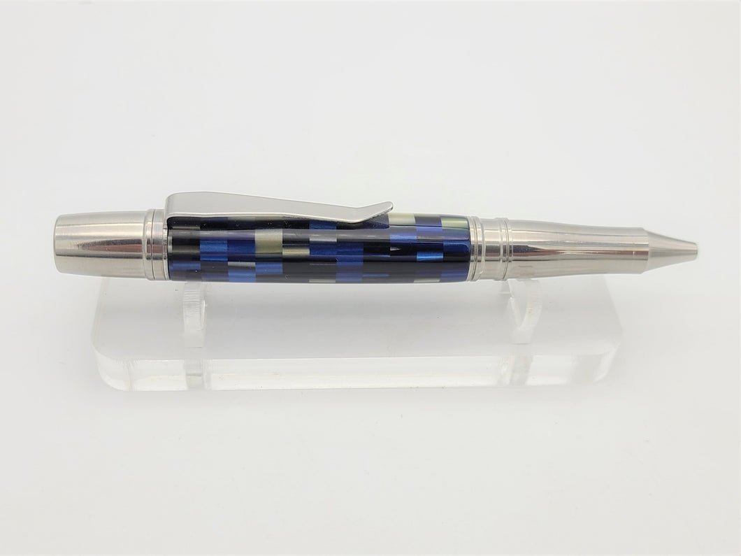 STAINLESS STEEL BALLPOINT PEN, U.S.A. Made Metal Components, Ballpoint Montaineer Resin Body