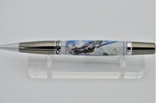 Load image into Gallery viewer, P-51B MUSTANG Ballpoint Pen, Handmade, Lt. William Lacey, With Authentic Aircraft Fragment From This WWII Aircraft
