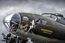 Load image into Gallery viewer, B-17F &quot;Flying Fortress&quot; &quot;Memphis Belle&quot; WWII WARBIRD With Authentic Metal Embedded into this Ballpoint Pen Handmade
