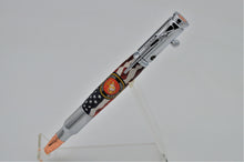 Load image into Gallery viewer, Bolt Action Rifle Pen, U.S. Marine Corp. Patriotic U.S. Flag
