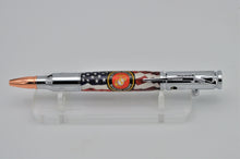 Load image into Gallery viewer, Bolt Action Rifle Pen, U.S. Marine Corp. Patriotic U.S. Flag
